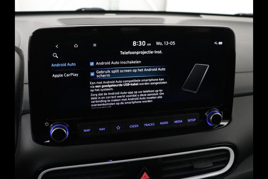 Hyundai Kona 1.6 GDI HEV Premium | Stoelventilatie | Leder 1e eigenaar | Adaptive cruise | Head-Up | Trekhaak | Achterbankverwarming | Carplay | Navigatie | Keyless | Krell Audio | Side Assist | Stoelverwarming