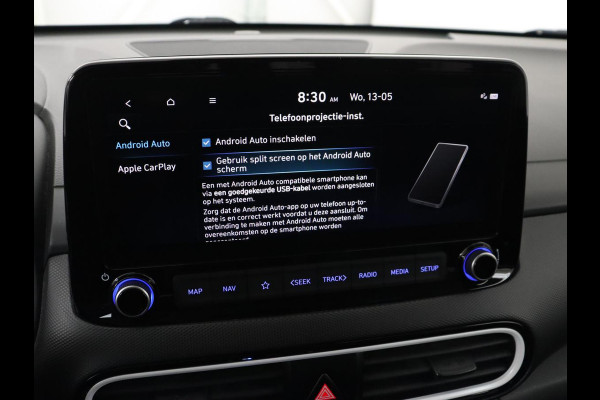 Hyundai Kona 1.6 GDI HEV Premium | Stoelventilatie | Leder 1e eigenaar | Adaptive cruise | Head-Up | Trekhaak | Achterbankverwarming | Carplay | Navigatie | Keyless | Krell Audio | Side Assist | Stoelverwarming