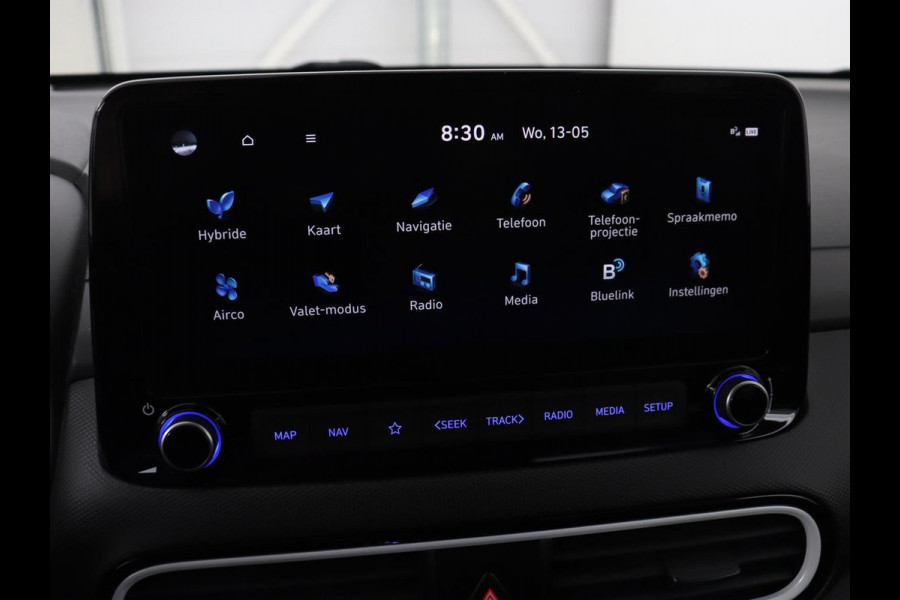 Hyundai Kona 1.6 GDI HEV Premium | Stoelventilatie | Leder 1e eigenaar | Adaptive cruise | Head-Up | Trekhaak | Achterbankverwarming | Carplay | Navigatie | Keyless | Krell Audio | Side Assist | Stoelverwarming