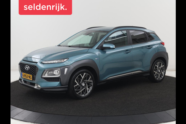 Hyundai Kona 1.6 GDI HEV Premium | Stoelventilatie | Leder 1e eigenaar | Adaptive cruise | Head-Up | Trekhaak | Achterbankverwarming | Carplay | Navigatie | Keyless | Krell Audio | Side Assist | Stoelverwarming
