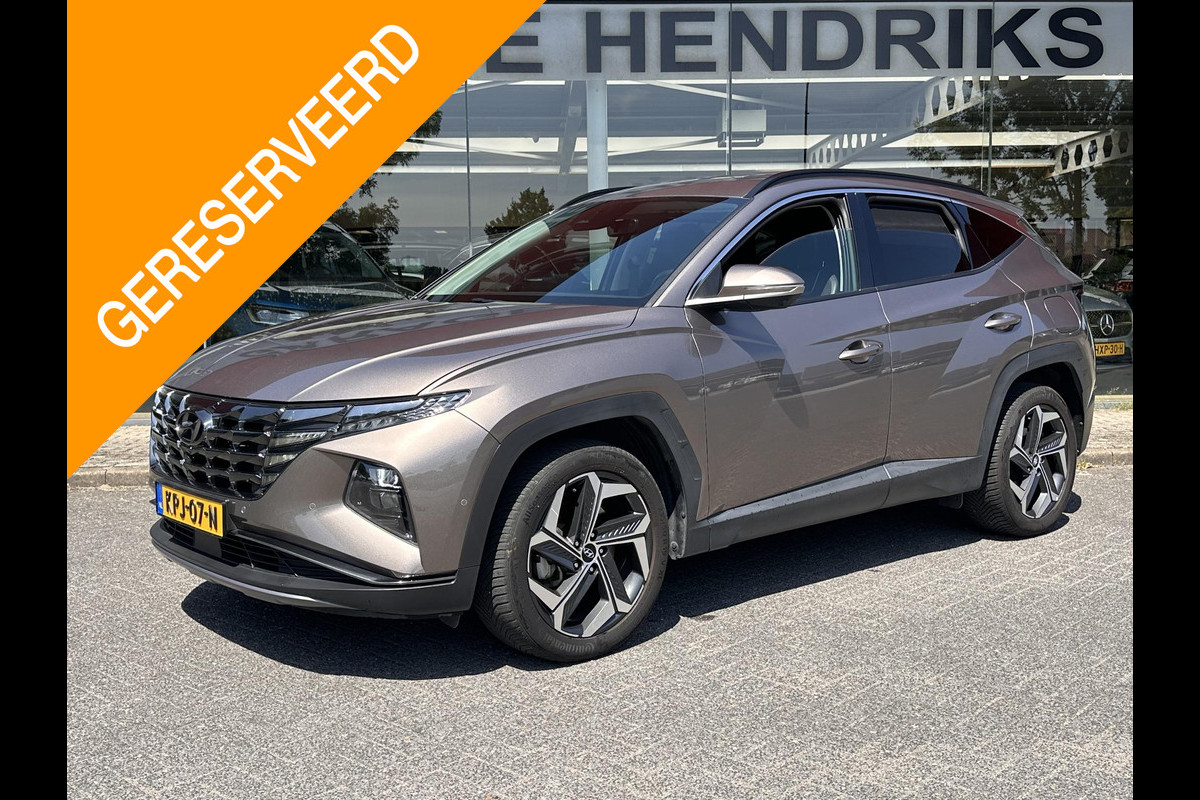 Hyundai Tucson 1.6 T-GDI HEV Premium | Trekhaak 1650kg!  | Leder | Blind-spot | 360 Cam | Adaptive CC | Stoel-koeling/verwarming |