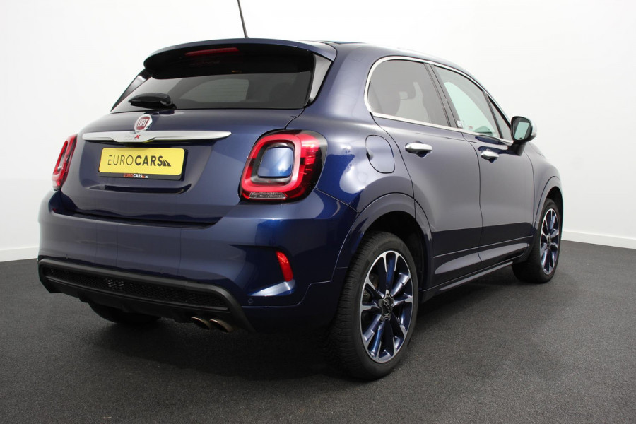 Fiat 500X 1.4 Turbo 150pk Yacht Club Automaat Leder Navigatie Canvas vouwdak Adaptive Cruise Control Camera Led 18" Lichtmetalen Velgen Extra getint glas
