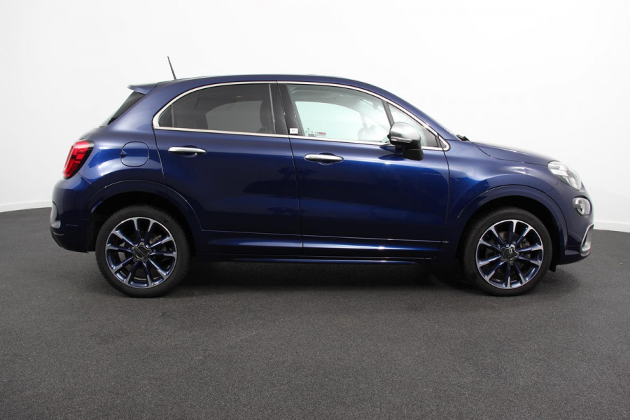 Fiat 500X 1.4 Turbo 150pk Yacht Club Automaat Leder Navigatie Canvas vouwdak Adaptive Cruise Control Camera Led 18" Lichtmetalen Velgen Extra getint glas