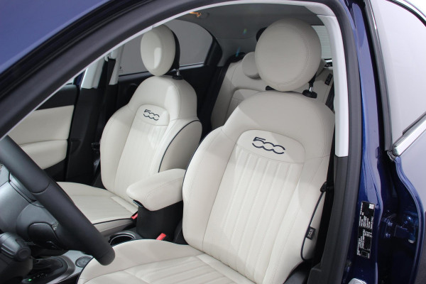 Fiat 500X 1.4 Turbo 150pk Yacht Club Automaat Leder Navigatie Canvas vouwdak Adaptive Cruise Control Camera Led 18" Lichtmetalen Velgen Extra getint glas