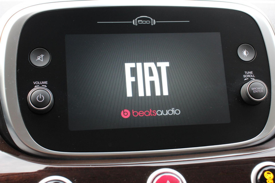 Fiat 500X 1.4 Turbo 150pk Yacht Club Automaat Leder Navigatie Canvas vouwdak Adaptive Cruise Control Camera Led 18" Lichtmetalen Velgen Extra getint glas