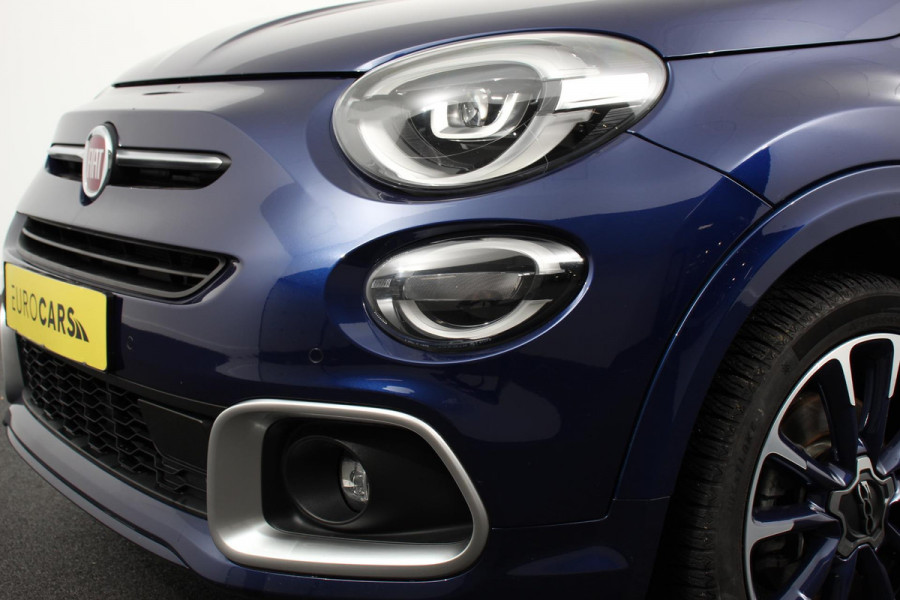 Fiat 500X 1.4 Turbo 150pk Yacht Club Automaat Leder Navigatie Canvas vouwdak Adaptive Cruise Control Camera Led 18" Lichtmetalen Velgen Extra getint glas