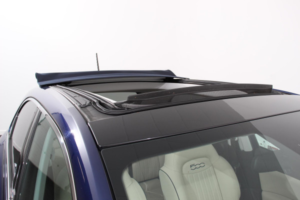 Fiat 500X 1.4 Turbo 150pk Yacht Club Automaat Leder Navigatie Canvas vouwdak Adaptive Cruise Control Camera Led 18" Lichtmetalen Velgen Extra getint glas