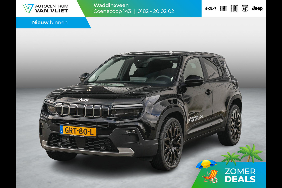 Jeep Avenger 1.2 e-Hybrid Summit | Infotainment Pack | Schuif/Kanteldak | Leder&Winter Pack | 19" Brute velgen