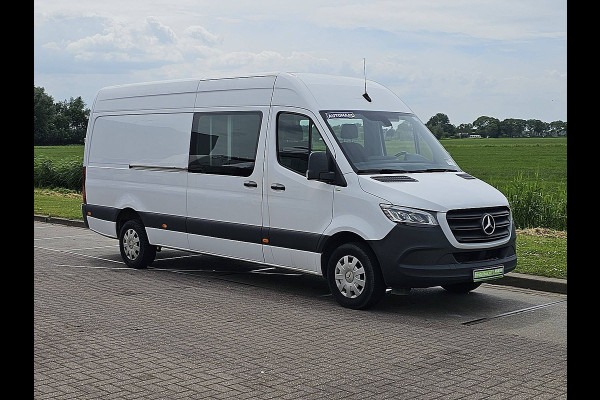 Mercedes-Benz Sprinter 317 L3H2, dubbele cabine,automaat, airco, LED, mbux, navi, camera, trekhaak