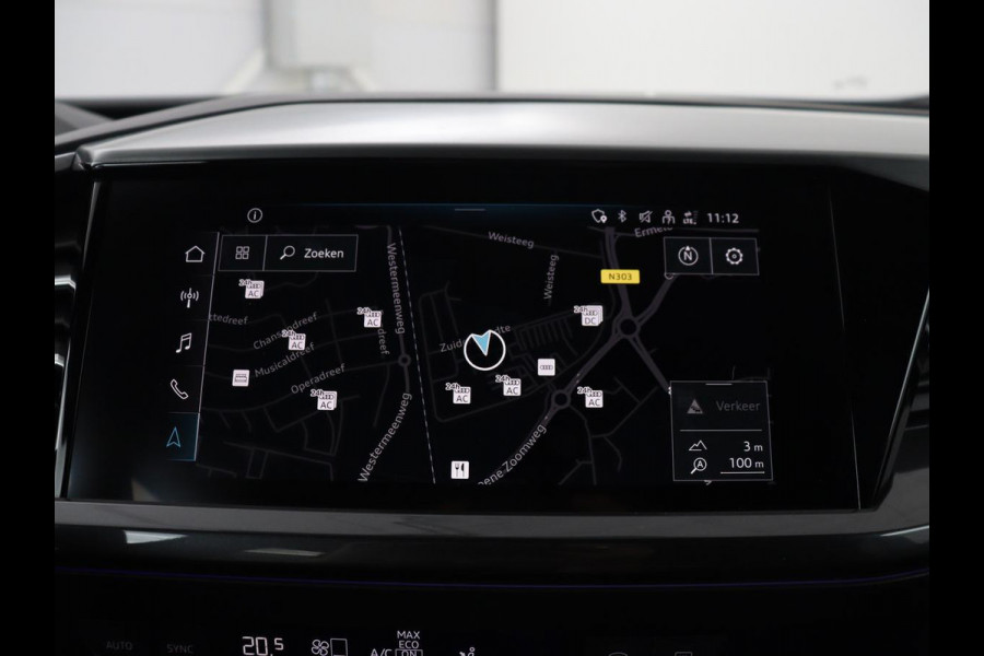 Audi Q4 e-tron 40 Launch edition S Competition 77 kWh | SOH 92,1% | Half leder | Stoelverwarming | Carplay | Adaptive cruise | Climate control | Camera | Park assist | Trekhaak