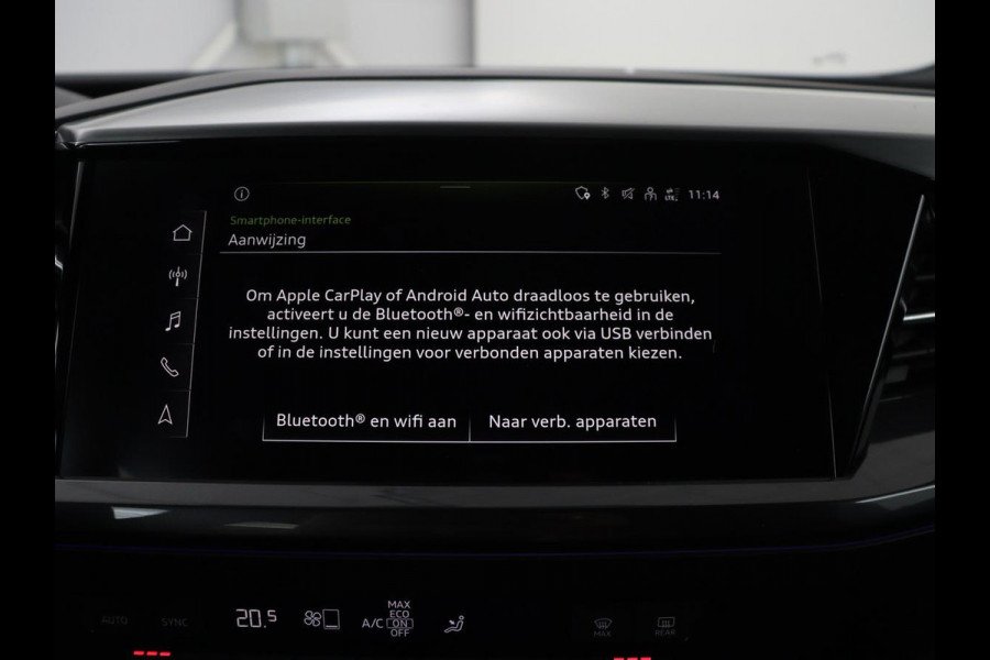 Audi Q4 e-tron 40 Launch edition S Competition 77 kWh | SOH 92,1% | Half leder | Stoelverwarming | Carplay | Adaptive cruise | Climate control | Camera | Park assist | Trekhaak