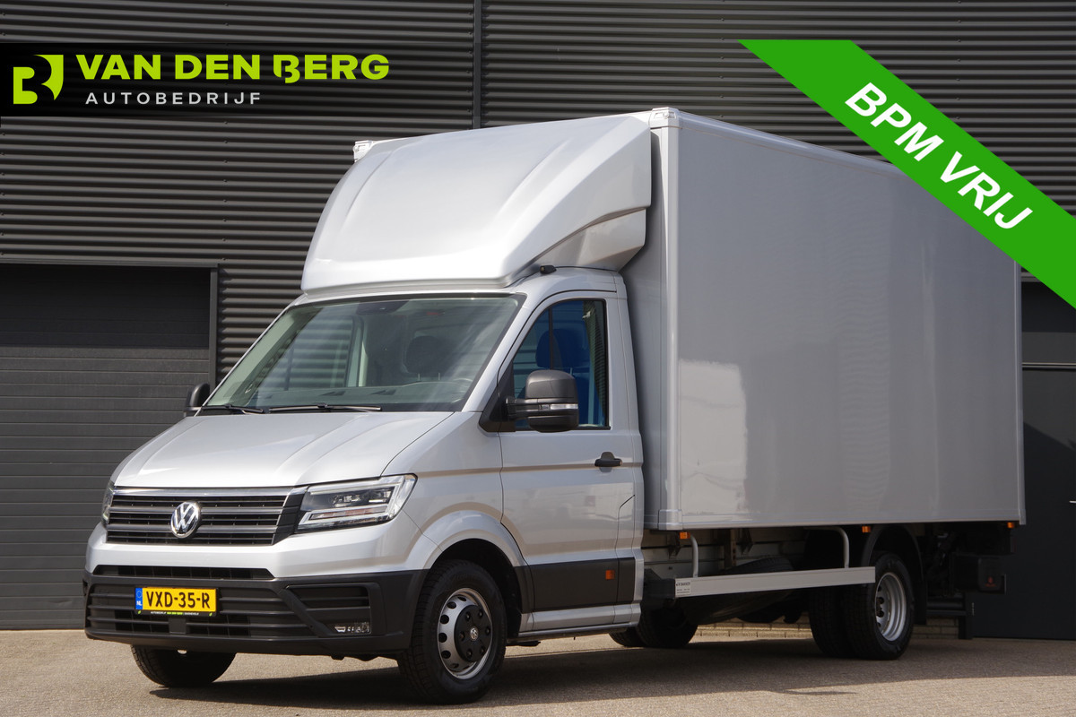 Volkswagen Crafter 35 2.0 TDI N1! DUBBELLUCHT BAKWAGEN, 1000KG LAADKLEP, 164PK AUT. LED, GEVEERDE STOEL, NAVI, CRUISE, AIRCO, VOORRUIT VERWARMING,