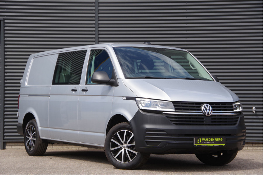 Volkswagen Transporter 2.0 TDI L2 DC-5P, 150PK AUT. LED, 2X SCHUIFDEUR, STOELVERWARMING, STANDKACHEL, AIRCO, DUBBELE CABINE, DUBBEL CABINE