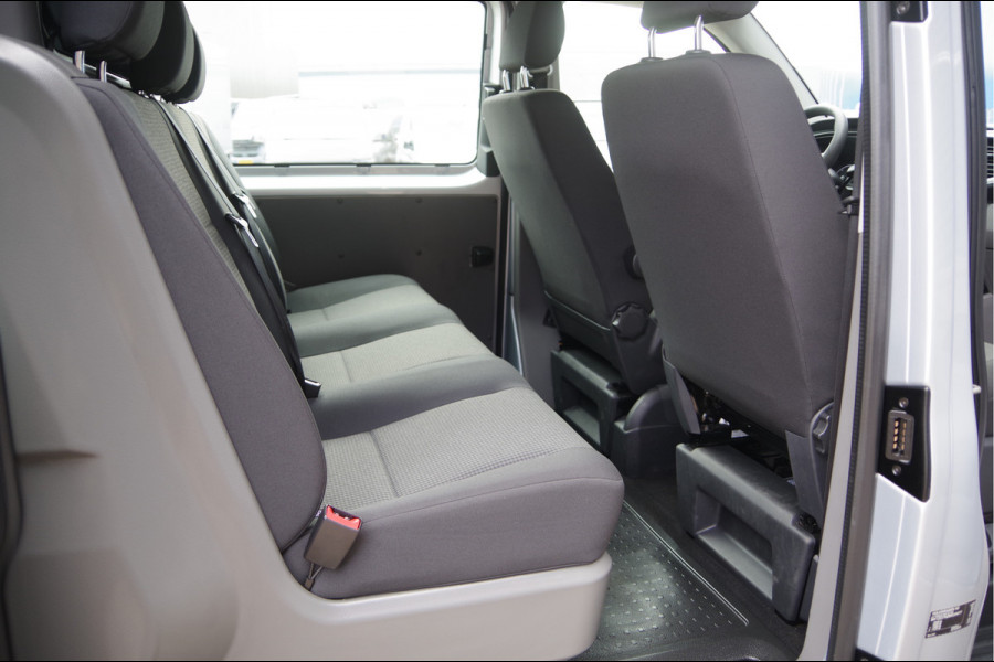 Volkswagen Transporter 2.0 TDI L2 DC-5P, 150PK AUT. LED, 2X SCHUIFDEUR, STOELVERWARMING, STANDKACHEL, AIRCO, DUBBELE CABINE, DUBBEL CABINE