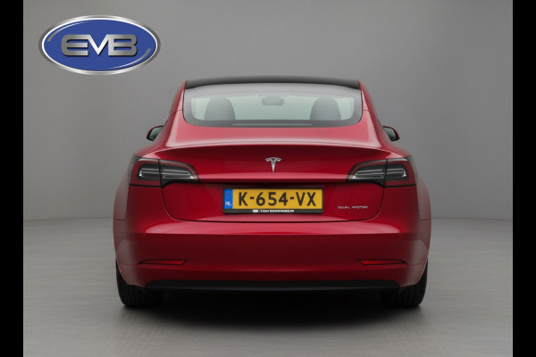Tesla Model 3 Long Range AWD 75 kWh, panoramadak, leder, nieuwstaat! Origineel NL auto met nap