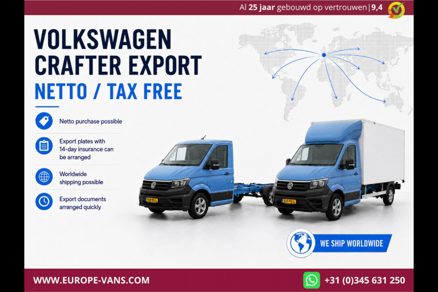 Volkswagen Crafter 35 2.0 TDI E6 Bakwagen met achterdeuren 2-Persoons 05-2021