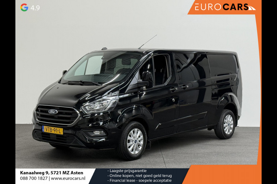 Ford Transit Custom 300 2.0 TDCI L2H1 Limited Dubbele cabine Automaat Navigatie Airco 2 Schuifdeuren Trekhaak PDC Carplay DAB