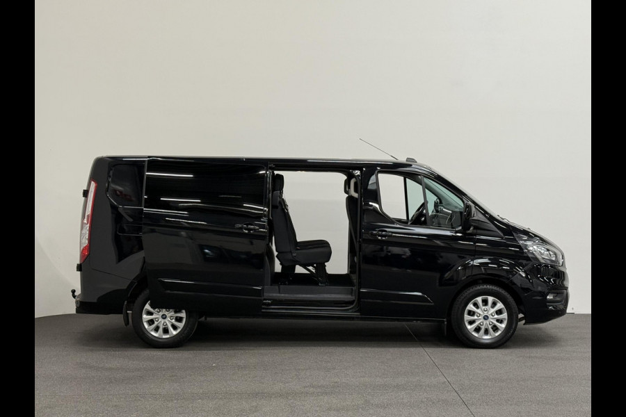 Ford Transit Custom 300 2.0 TDCI L2H1 Limited Dubbele cabine Automaat Navigatie Airco 2 Schuifdeuren Trekhaak PDC Carplay DAB
