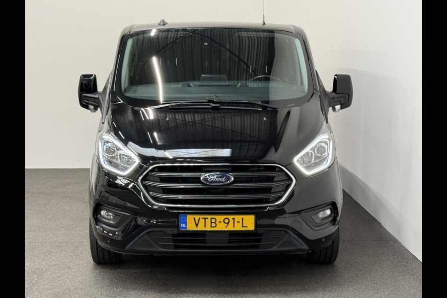 Ford Transit Custom 300 2.0 TDCI L2H1 Limited Dubbele cabine Automaat Navigatie Airco 2 Schuifdeuren Trekhaak PDC Carplay DAB