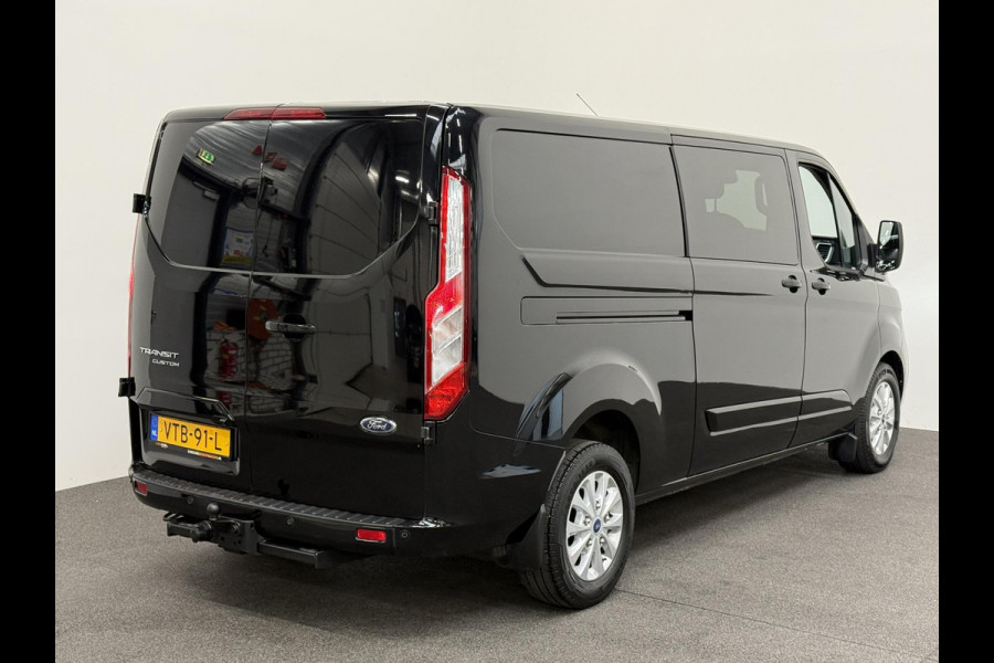 Ford Transit Custom 300 2.0 TDCI L2H1 Limited Dubbele cabine Automaat Navigatie Airco 2 Schuifdeuren Trekhaak PDC Carplay DAB