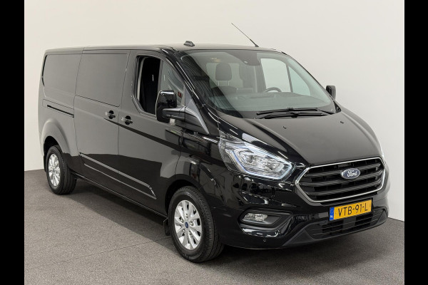 Ford Transit Custom 300 2.0 TDCI L2H1 Limited Dubbele cabine Automaat Navigatie Airco 2 Schuifdeuren Trekhaak PDC Carplay DAB