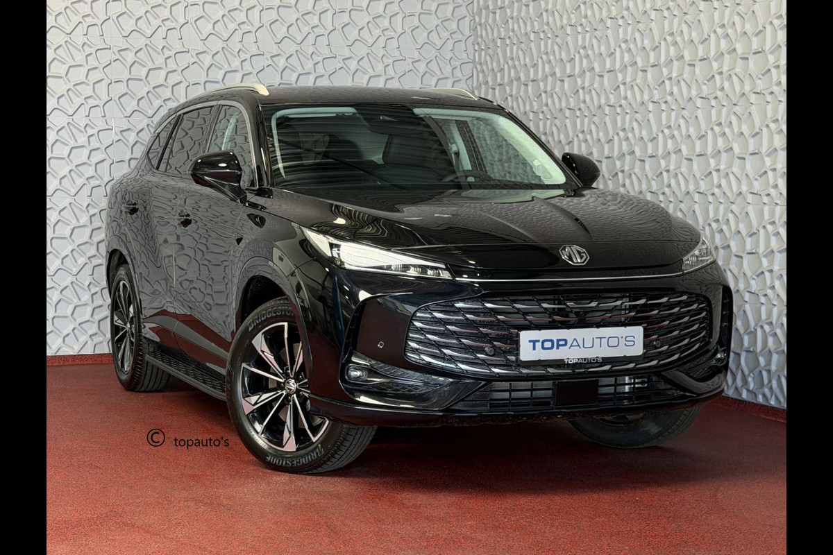 MG MG HS PHEV 1.5 TGDI LUXURY PHEV PLUG-IN HYBRIDE | LEER | 272PK NIEUWE AUTO | >1.000 KM TOTAAL BEREIK | 360° CAMERA | ELEKTRISCHE ACHTERKLEP