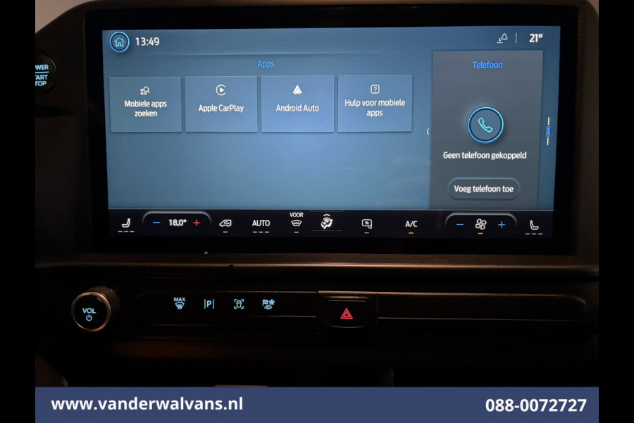 Ford Transit Custom 2.0 TDCI 136pk L1H1 Euro6 Airco | Camera | Apple Carplay | LED | Cruisecontrol Android Auto, Verwarmde voorruit, Stoelverwarming, Parkeersensoren, Bijrijdersbank, 2740kg trekvermogen