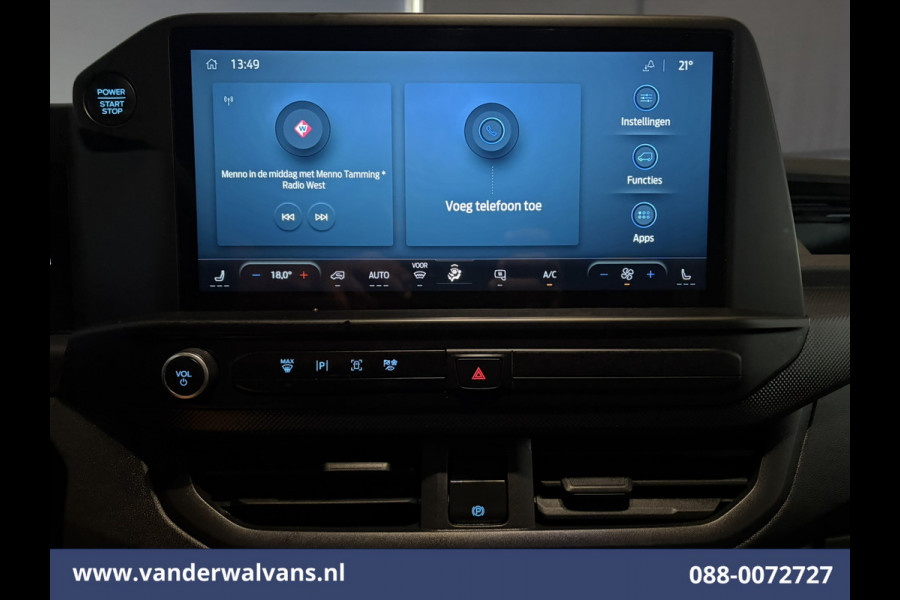 Ford Transit Custom 2.0 TDCI 136pk L1H1 Euro6 Airco | Camera | Apple Carplay | LED | Cruisecontrol Android Auto, Verwarmde voorruit, Stoelverwarming, Parkeersensoren, Bijrijdersbank, 2740kg trekvermogen