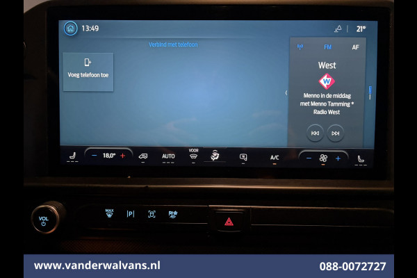 Ford Transit Custom 2.0 TDCI 136pk L1H1 Euro6 Airco | Camera | Apple Carplay | LED | Cruisecontrol Android Auto, Verwarmde voorruit, Stoelverwarming, Parkeersensoren, Bijrijdersbank, 2740kg trekvermogen