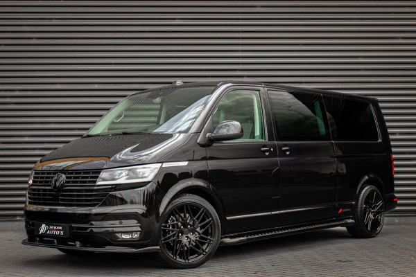 Volkswagen Transporter 2.0 TDI L2H1 CARAVELLE 204PK DC DUBBEL CABINE / ELEK.SCHUIF / FULL OPTIONS / LEDER / FULL BLACK / APPLE CAR