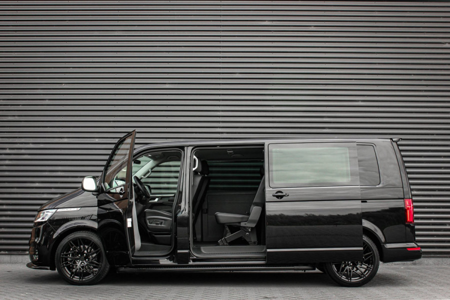 Volkswagen Transporter 2.0 TDI L2H1 CARAVELLE 204PK DC DUBBEL CABINE / ELEK.SCHUIF / FULL OPTIONS / LEDER / FULL BLACK / APPLE CAR