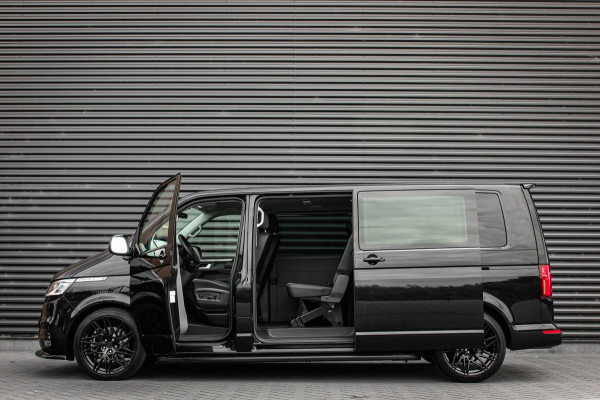 Volkswagen Transporter 2.0 TDI L2H1 CARAVELLE 204PK DC DUBBEL CABINE / ELEK.SCHUIF / FULL OPTIONS / LEDER / FULL BLACK / APPLE CAR