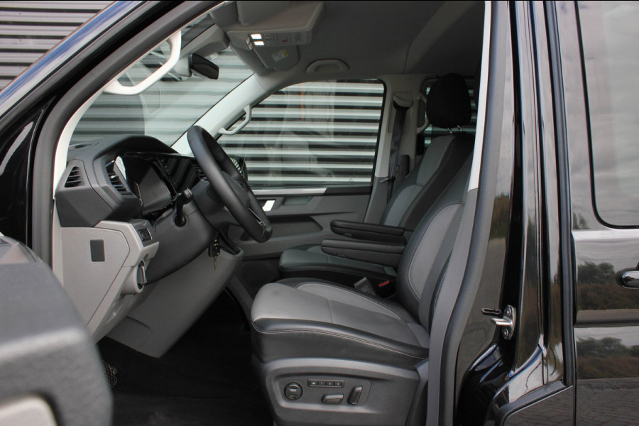 Volkswagen Transporter 2.0 TDI L2H1 CARAVELLE 204PK DC DUBBEL CABINE / ELEK.SCHUIF / FULL OPTIONS / LEDER / FULL BLACK / APPLE CAR