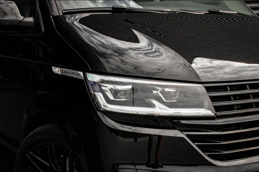 Volkswagen Transporter 2.0 TDI L2H1 CARAVELLE 204PK DC DUBBEL CABINE / ELEK.SCHUIF / FULL OPTIONS / LEDER / FULL BLACK / APPLE CAR