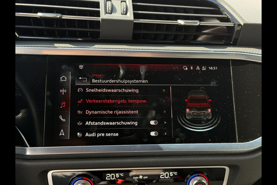 Audi Q3 Sportback 45 TFSI e Edition 20"/3 x S line/Leder/Matrix LED/Navigatie/Adaptieve cruise/Sfeerverlichting/360Camera/Elektrische klep