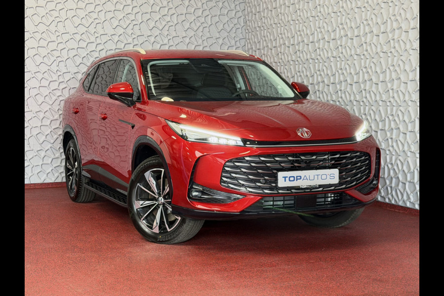MG MG HS PHEV 1.5 TGDI LUXURY PHEV PLUG-IN HYBRIDE | LEER | 272PK NIEUWE AUTO | >1.000 KM TOTAAL BEREIK | 360° CAMERA | ELEKTRISCHE ACHTERKLEP