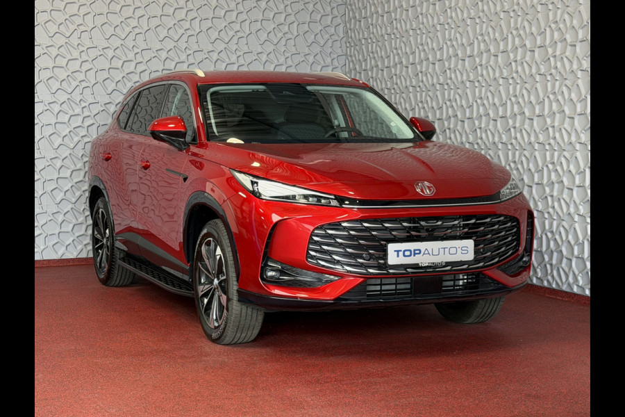 MG MG HS PHEV 1.5 TGDI LUXURY PHEV PLUG-IN HYBRIDE | LEER | 272PK NIEUWE AUTO | >1.000 KM TOTAAL BEREIK | 360° CAMERA | ELEKTRISCHE ACHTERKLEP