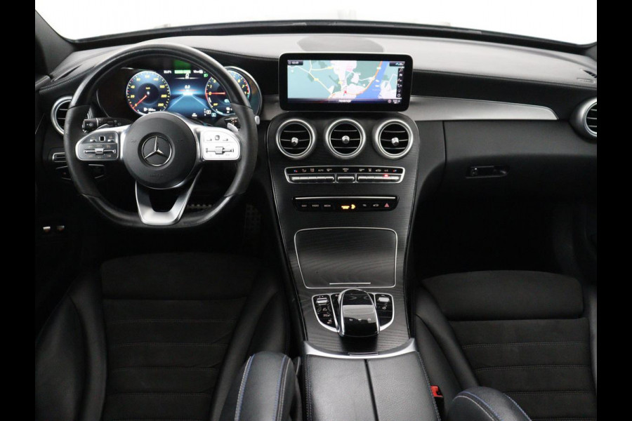 Mercedes-Benz C-Klasse Estate 300 e Business Solution AMG Limited | SOH 86,1% | Panoramadak | Trekhaak | 360 Camera | Stoelverwarming | Cruise control | Navigatie | Climate control | Bluetooth | DAB+ | Carplay | Sfeerverlichting |