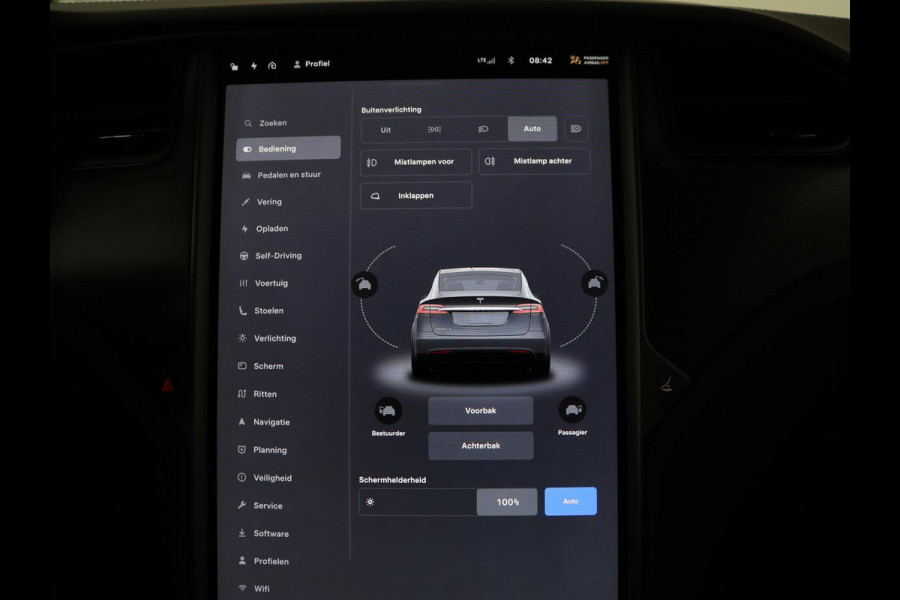 Tesla Model X 100D 6p. | SOH 86,1% | Stuur/stoel verwarming | Leder | Memory | Sfeerverlichting | Adaptive cruise | Climate control | Camera | Park assist | Trekhaak |