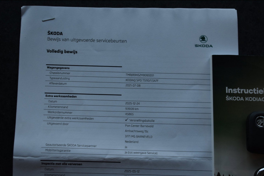Škoda Kodiaq 1.5 TSI Sportline Business 7p. | TREKHAAK | CANTON | CAMERA | NAP | DEALER ONDERHOUDEN | KEYLESS | STOELVERWARMING