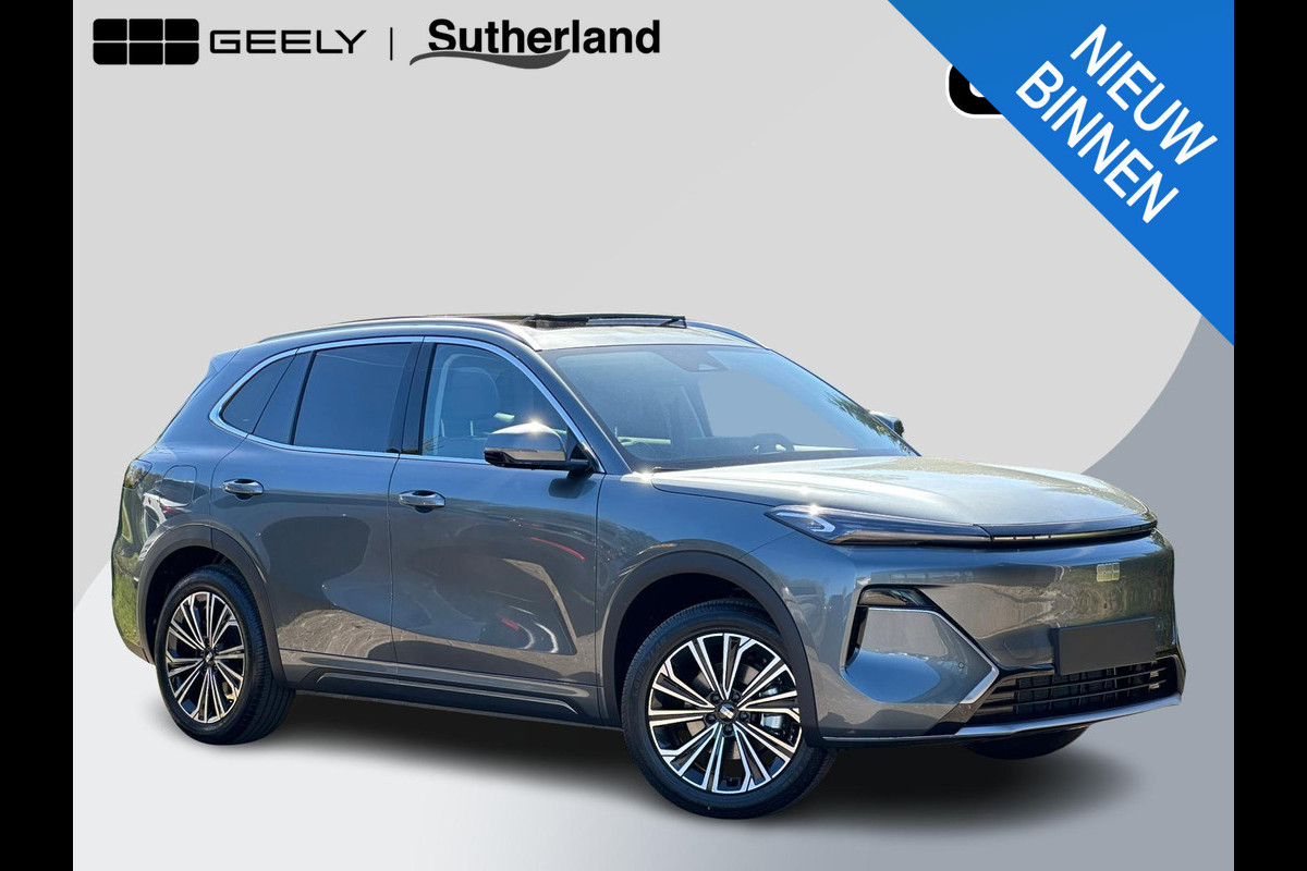 GEELY Starray EM-i 1.5 Max+ 262 PK | Panorama | Stoelen voor & achter verwarmd | Memory Seats | 360 Camera | 19 Inch LMV | 136km elektrisch bereik