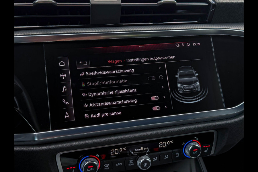 Audi Q3 Sportback 35TFSI 150pk S-Tronic Competition S Edition S-Line Pano|Leder/Alcantara|B&O|Matrix|ACC|Black|Trekh|Ambiance|RSQ3