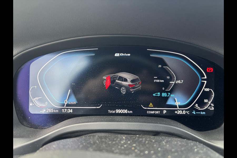 BMW X3 xDrive30e M Sport | NET BINNEN, MEER FOTO’s VOLGEN | Elektrische trekhaak | Stoelverwarming | 360 graden camera | Keyless entry | Elektrische achterklep | Sportstoelen | Geheugenstoel | Led koplampen | Dab | Hifi | Bmw Live Cockpit Professional