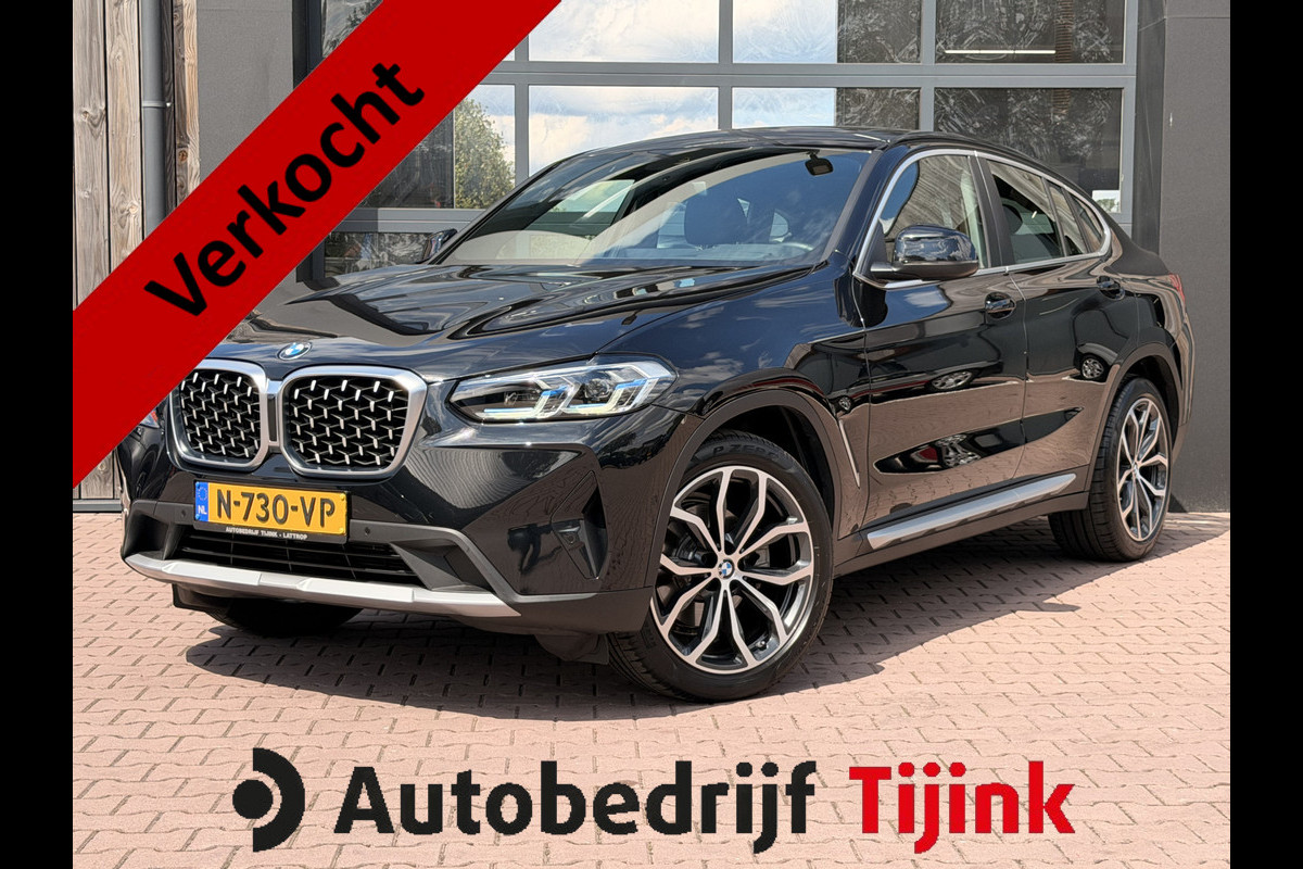 BMW X4 xDrive20i Business Edition Plus | Laser LED | Pano | Leder | Sportstoelen | Stoelverwarming | Elek. achterklep | Sfeerverlichting | Keyless | HUD |