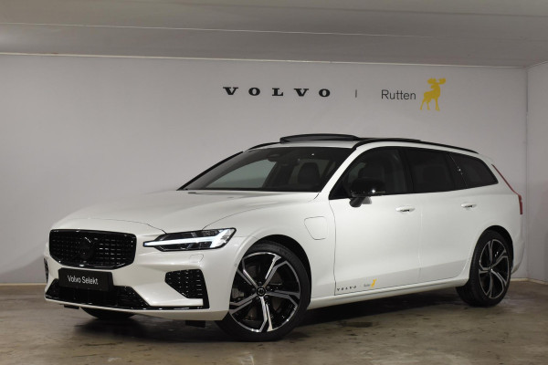 Volvo V60 T8 455PK Plug-in hybrid AWD Ultra Dark Performance Edition / Polestar Optimalisatie / Glossy black Logo's / 360 Camera / Harman Kardon audio / Head-up display / Panorama dak / 19" / Stoel- en stuurverwarming