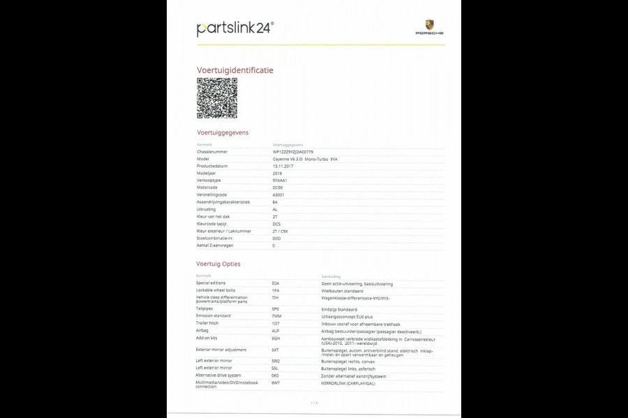 Porsche Cayenne 3.0 Pano-dak/Sport Chrono/Trekhaak/Luchtvering/PDLS-LED