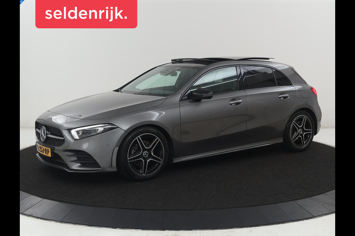 Mercedes-Benz A-Klasse 200 AMG Business Solution Aut. | Pano | LED | Half sfeerverlichting | Sfeerverlichting | Elec. Stoelen | Stoelverwarming | Virtual Display | Navi | Camera | Trekaak | Carplay