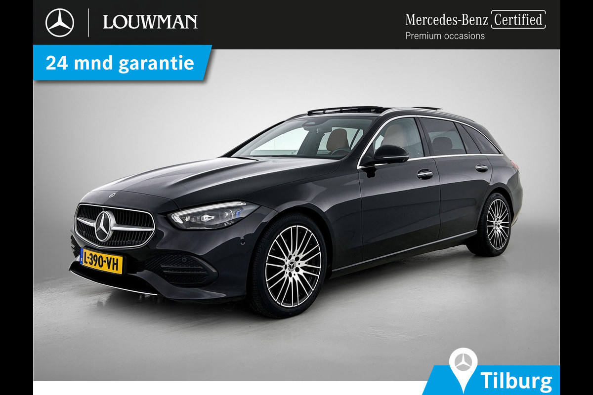 Mercedes-Benz C-Klasse Estate 200 Launch Edition Luxury Line | Panoramadak | Leder | Burmester | 360 Camera | Memory | Inclusief 24 maanden MB Certified garantie voor Europa.