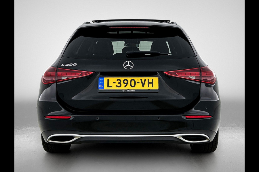 Mercedes-Benz C-Klasse Estate 200 Launch Edition Luxury Line | Panoramadak | Leder | Burmester | 360 Camera | Memory | Inclusief 24 maanden MB Certified garantie voor Europa.