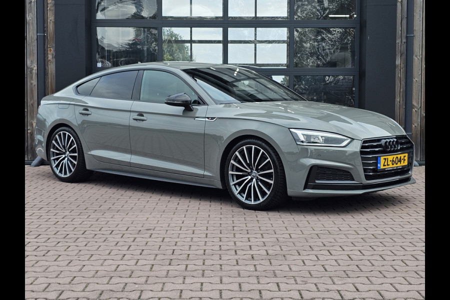 Audi A5 Sportback 35 TFSI Sport S-line edition | LED | Zwart optiek | Trekhaak | Sportstoelen | PDC | Keyless | Navi | Elek. achterklep | Afgevlakt stuur |